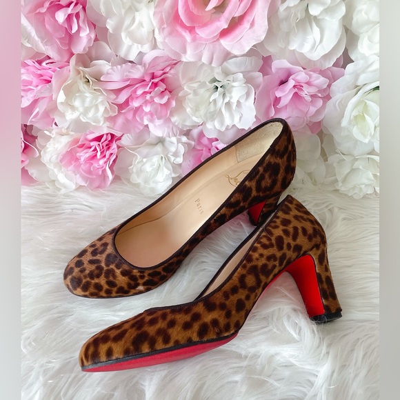 louboutin leopard heels